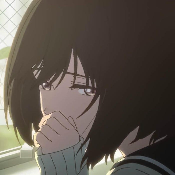 một nửa khuôn mặt anime