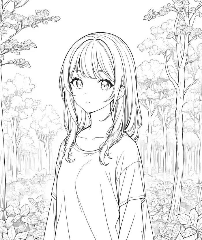 những ảnh anime không màu độc đáo