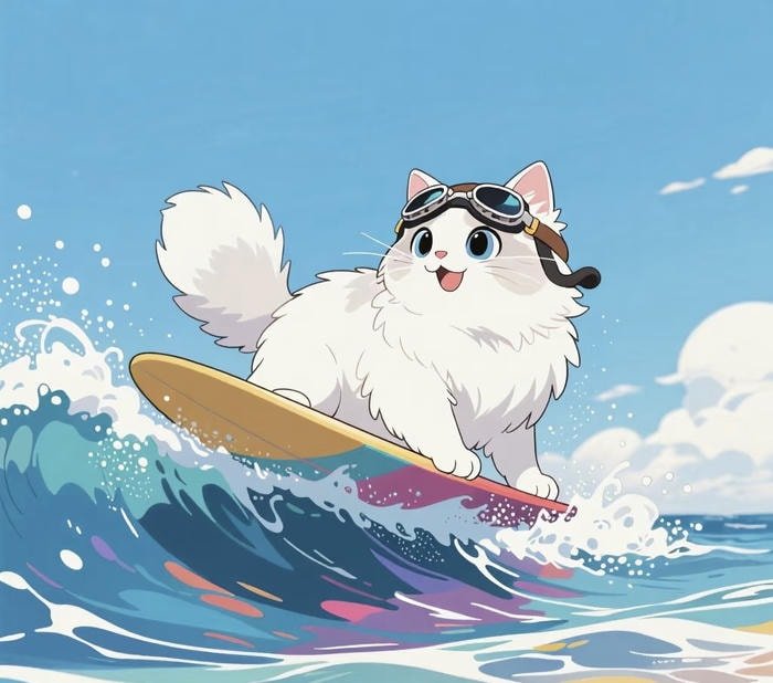 những ảnh mèo anime độc đáo