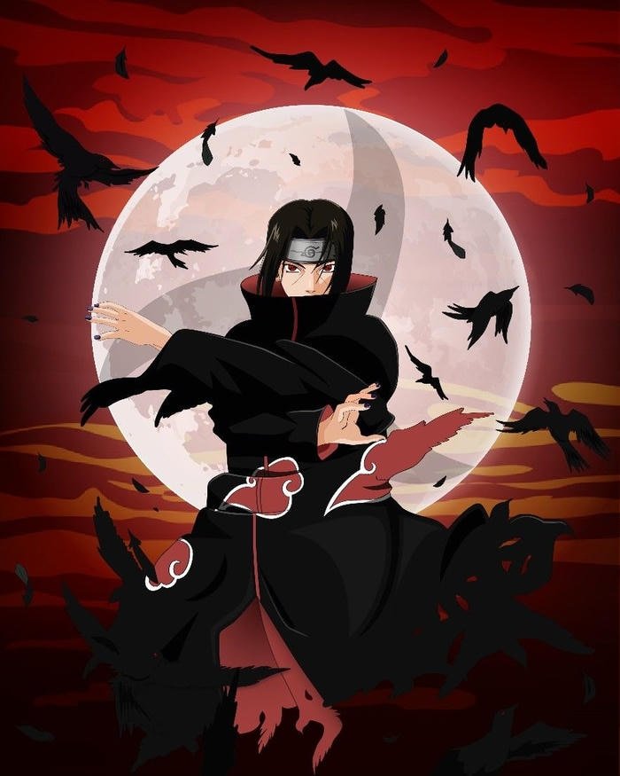 những hình Itachi tối màu