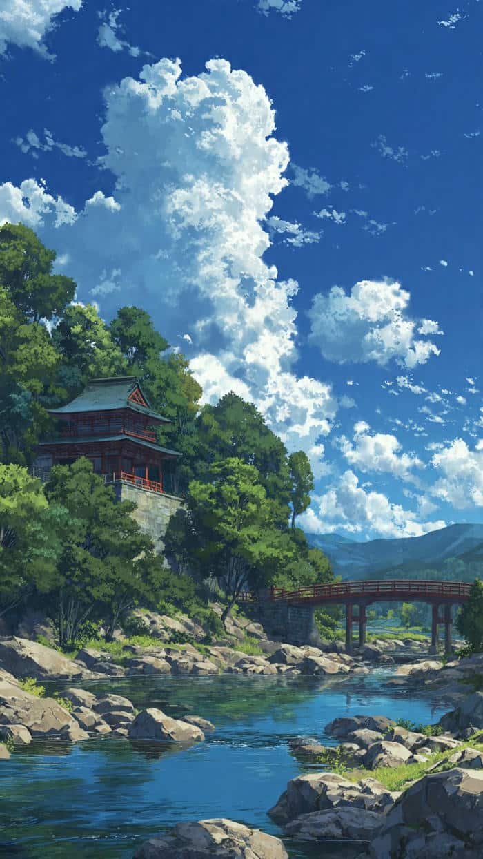 phong cảnh anime lãng mạn