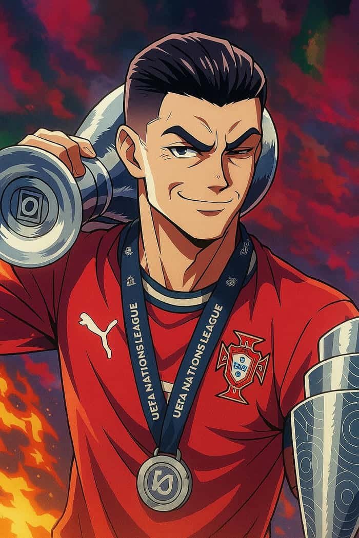 ronaldo phong cách anime