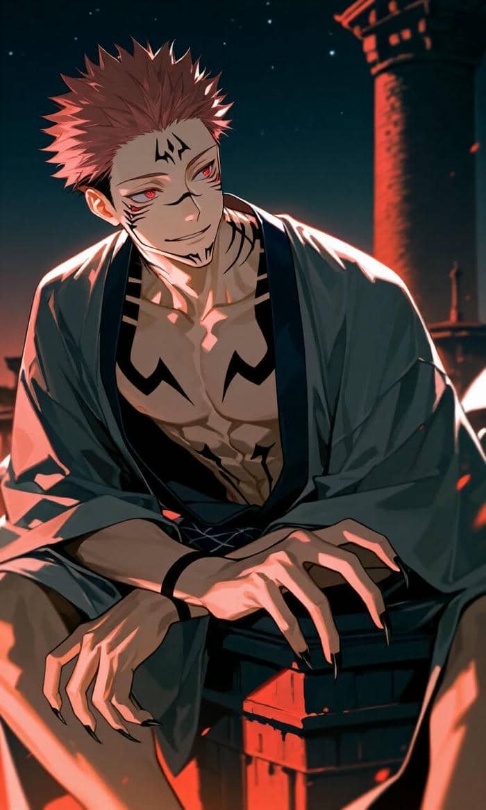 sukuna ánh mắt hung dữ