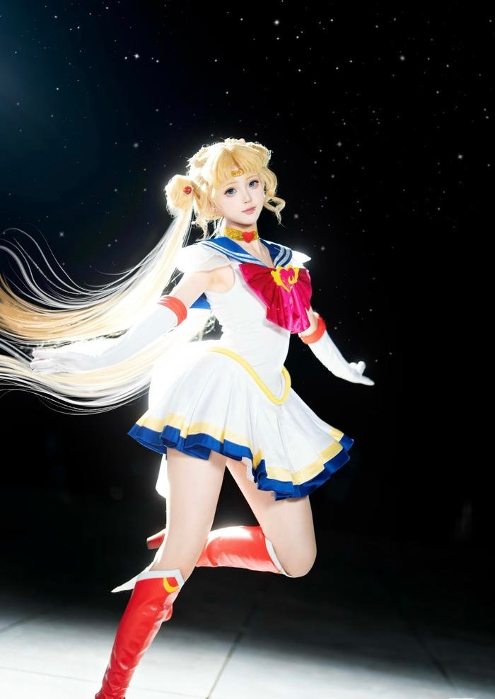 tạo dáng nữ anime cosplay với mood mềm mại thu hút