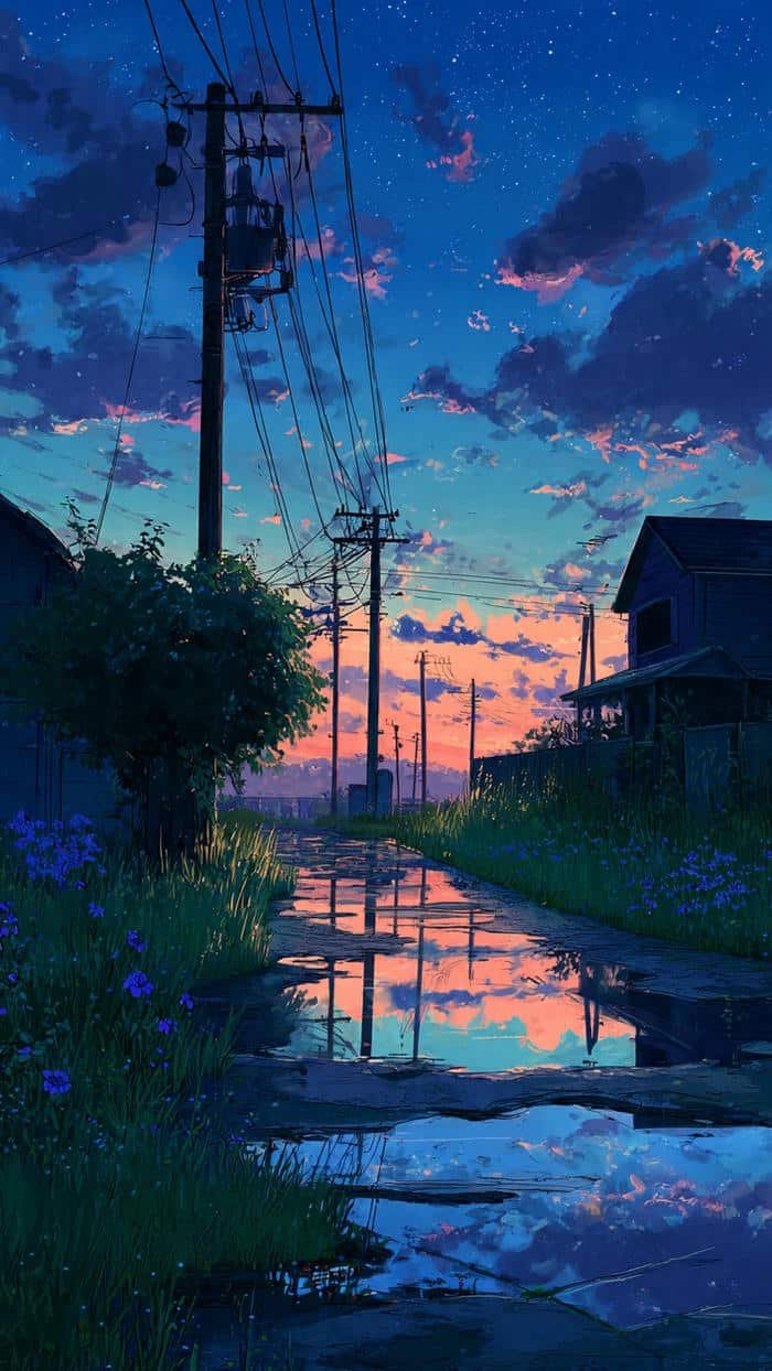 thiên nhiên anime 4K đẹp xuất sắc