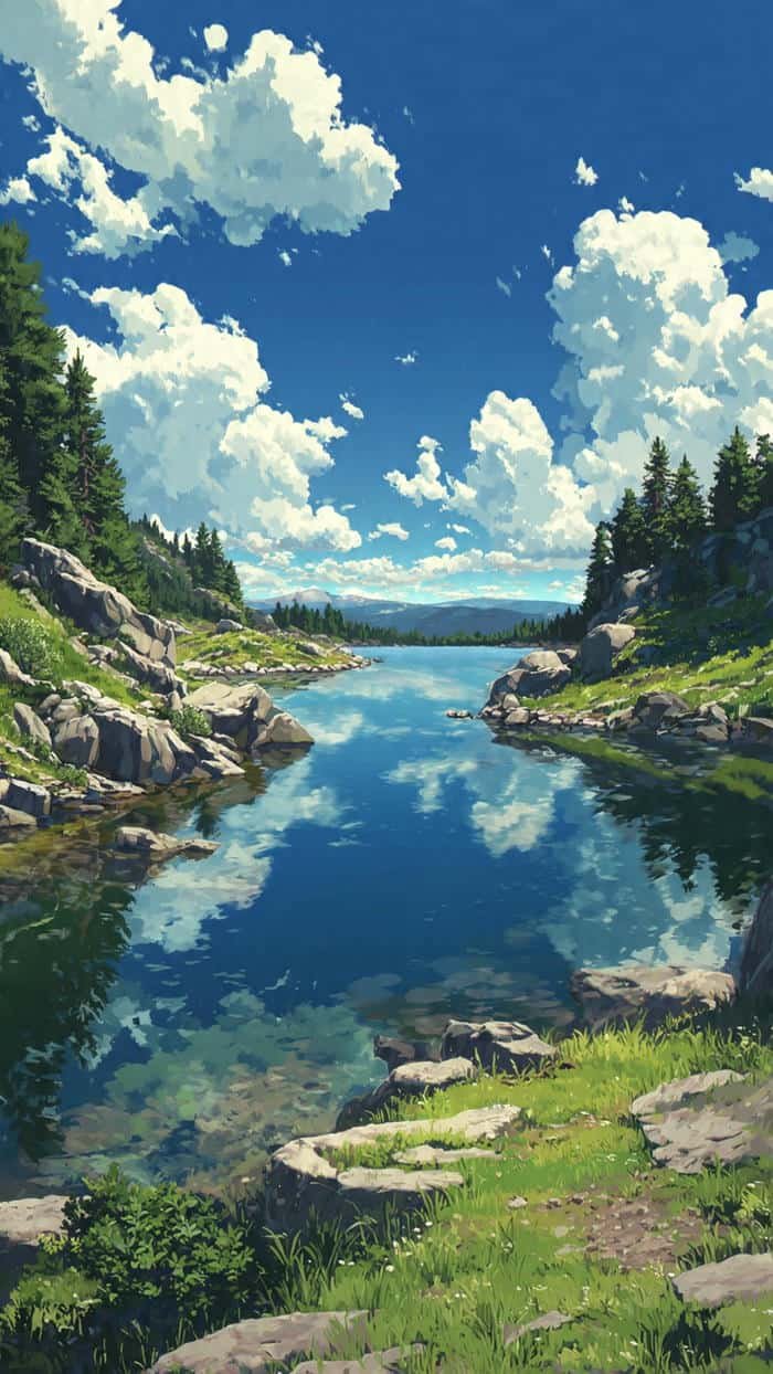 thiên nhiên anime bầu trời