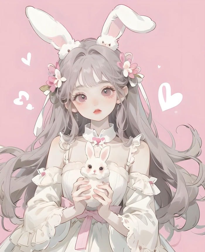 thỏ anime đáng yêu