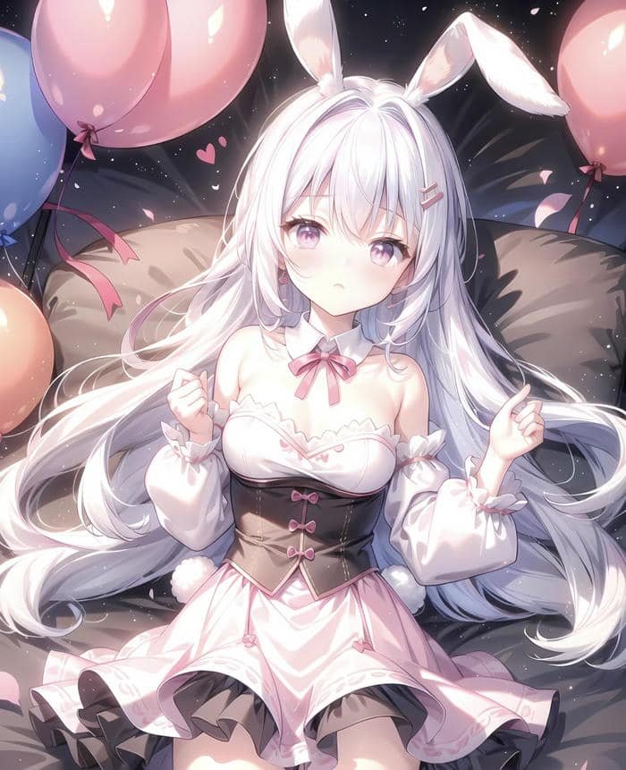 thỏ anime phong cách dễ thương