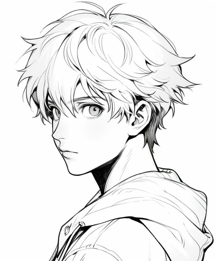 tuyển tập anime không màu dễ thương