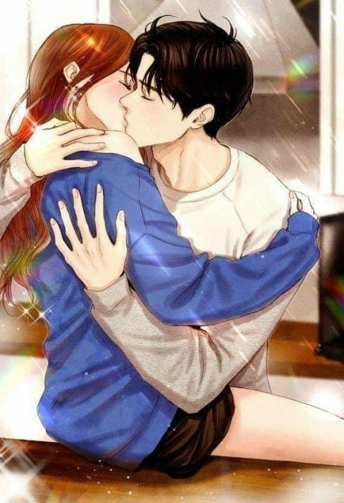 vẻ lãng mạn anime hôn