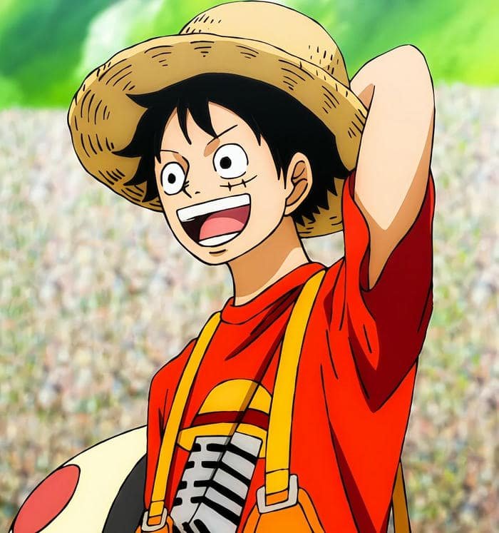 Ảnh nhân vật anime Luffy phong cách