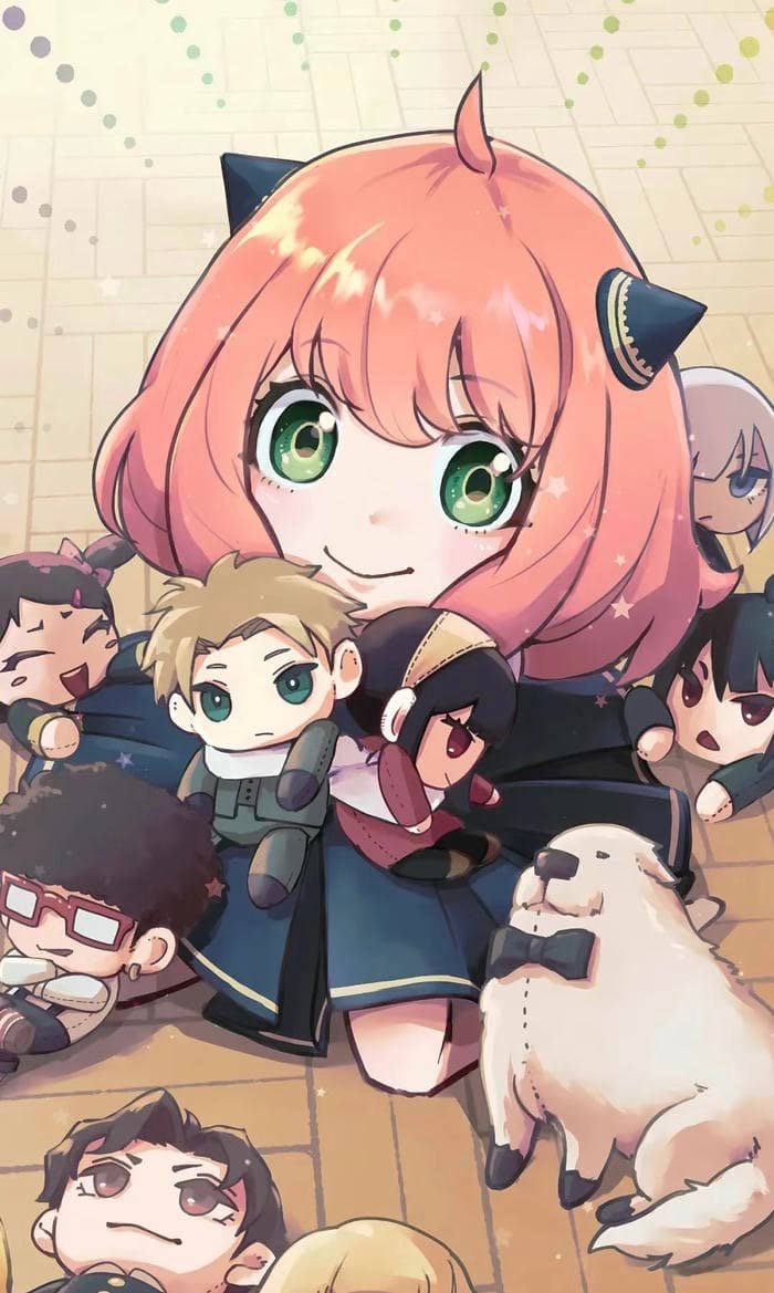 Anya Forger biểu cảm cười tinh nghịch