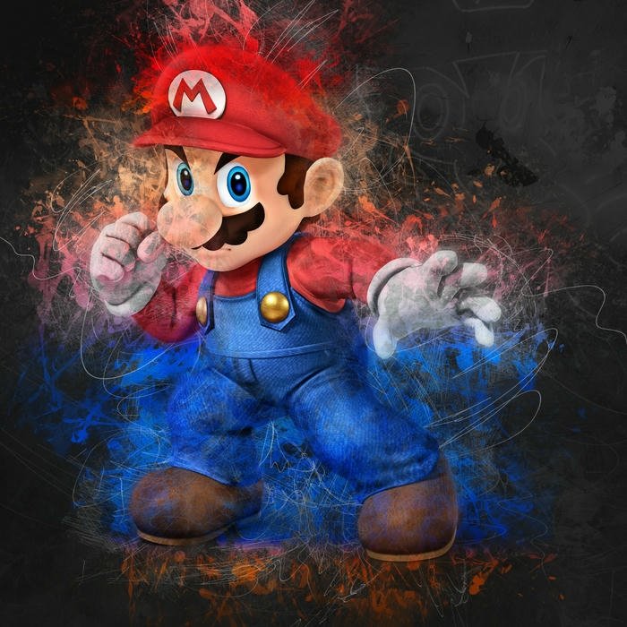 Avatar facebook đẹp mario nấm lùn phong cách nghệ thuật