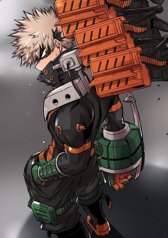 Bakugo Katsuki trong cảnh hành động