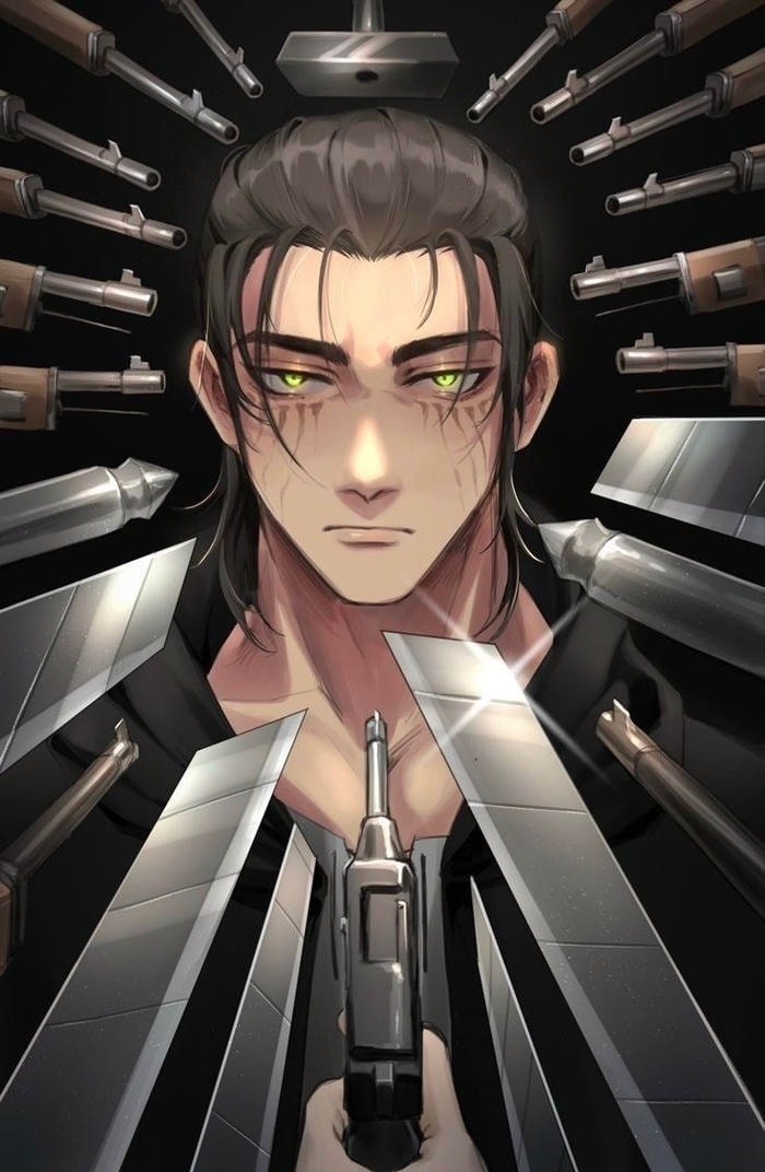 Eren Yeager vẽ kỹ thuật số