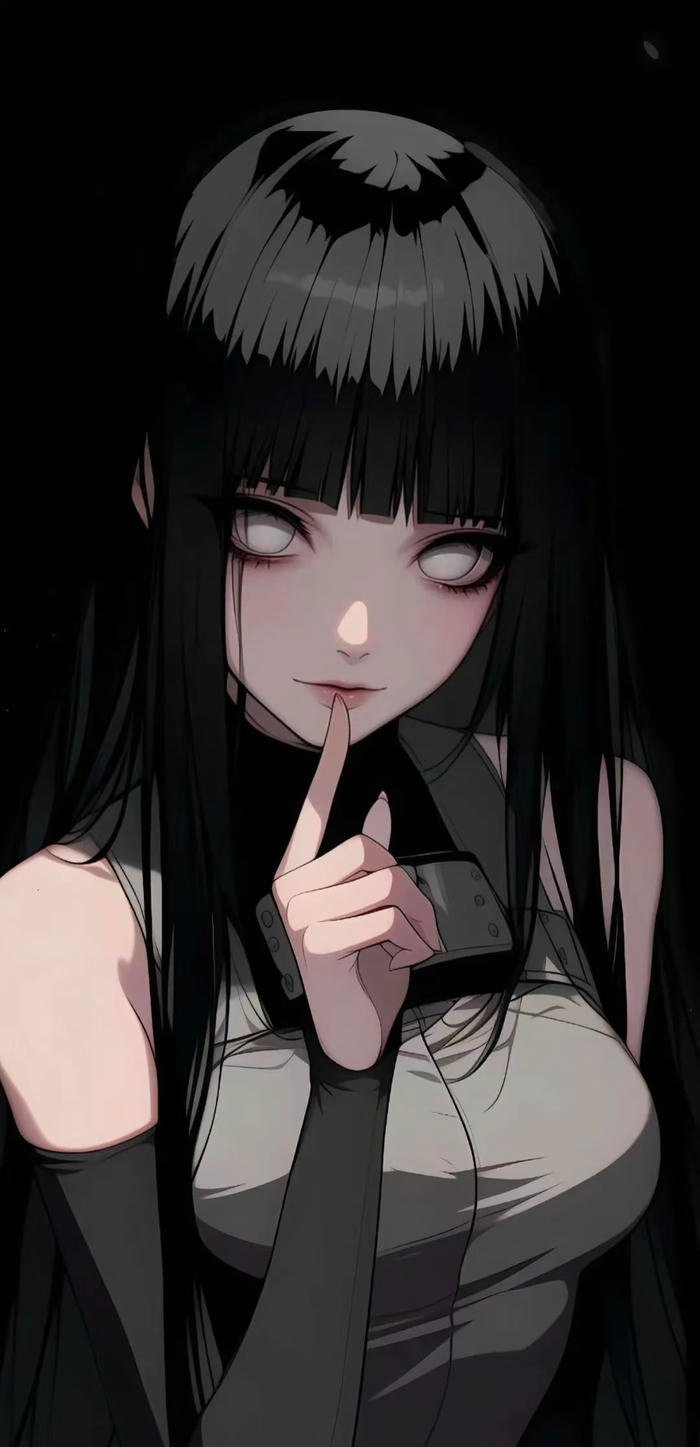 Hinata Hyuga Byakugan đôi mắt trắng