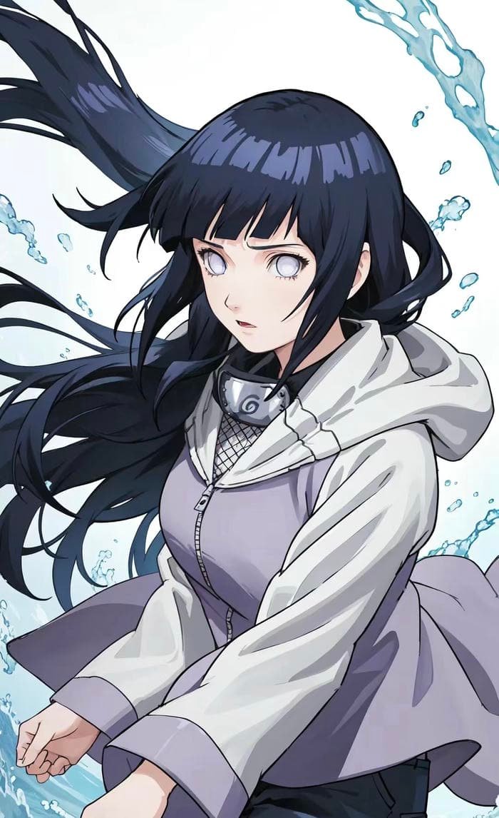 Hinata Hyuga pose anime đẹp