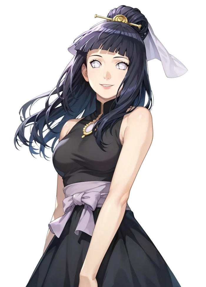 Hinata Hyuga tóc tím đặc trưng