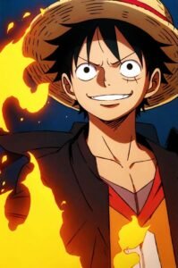 Hình anime Luffy cá tính nổi