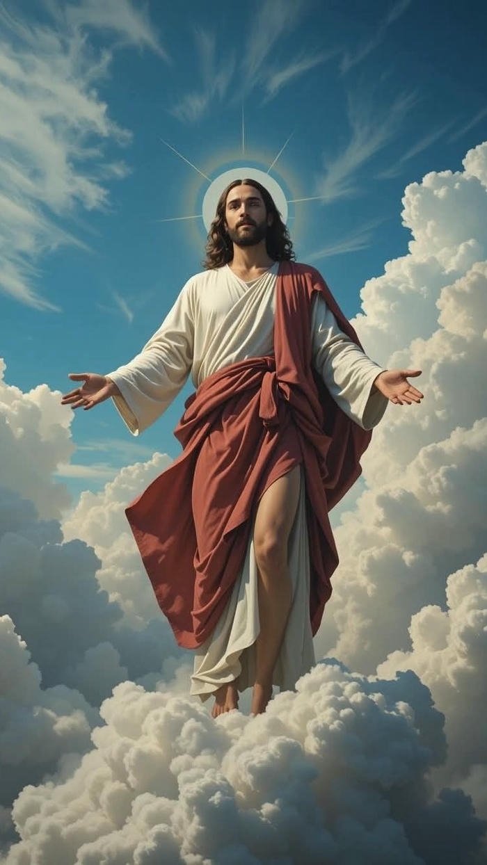 Hình nền chúa giêsu đẹp nhất dang tay đón ánh bình minh