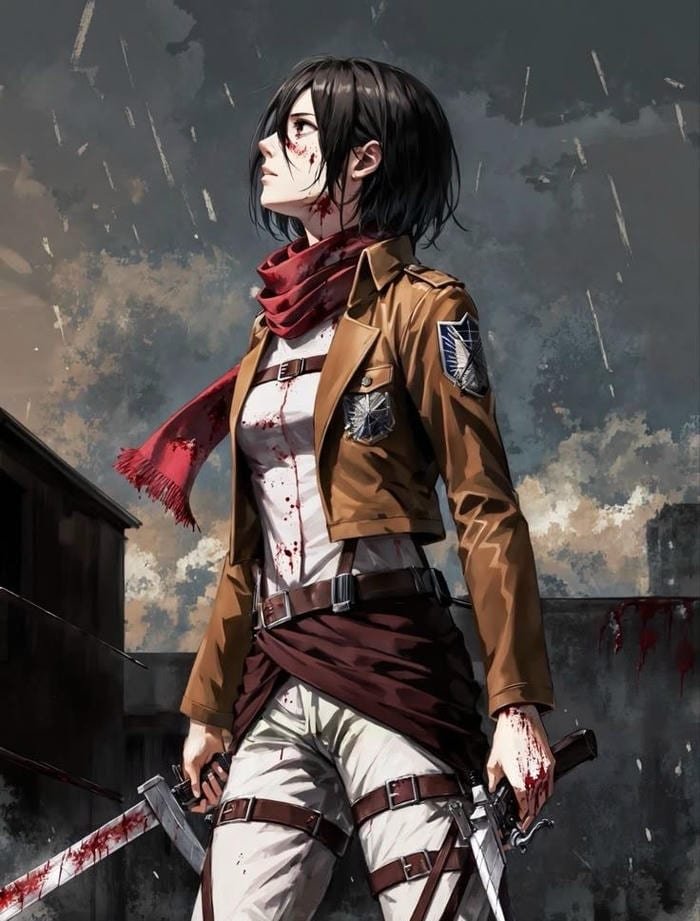Mikasa Ackerman full body