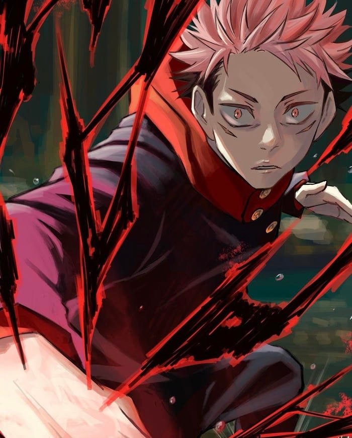 Yuji Itadori anime pose