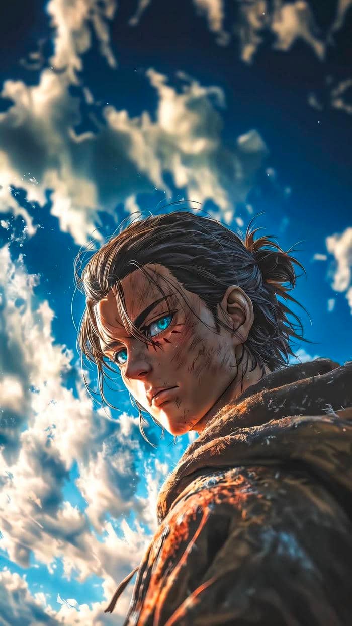 ảnh Eren Yeager chiến binh chính