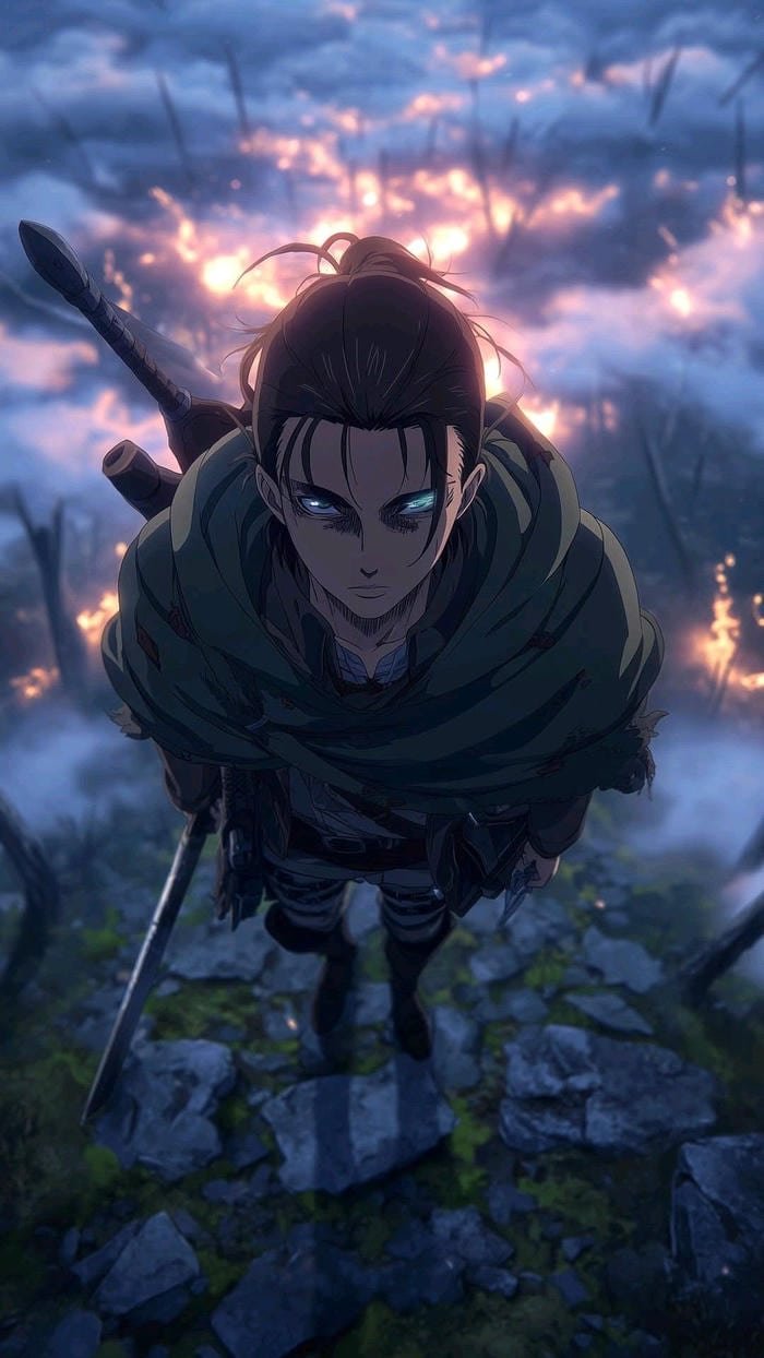 ảnh Eren Yeager đứng một mình