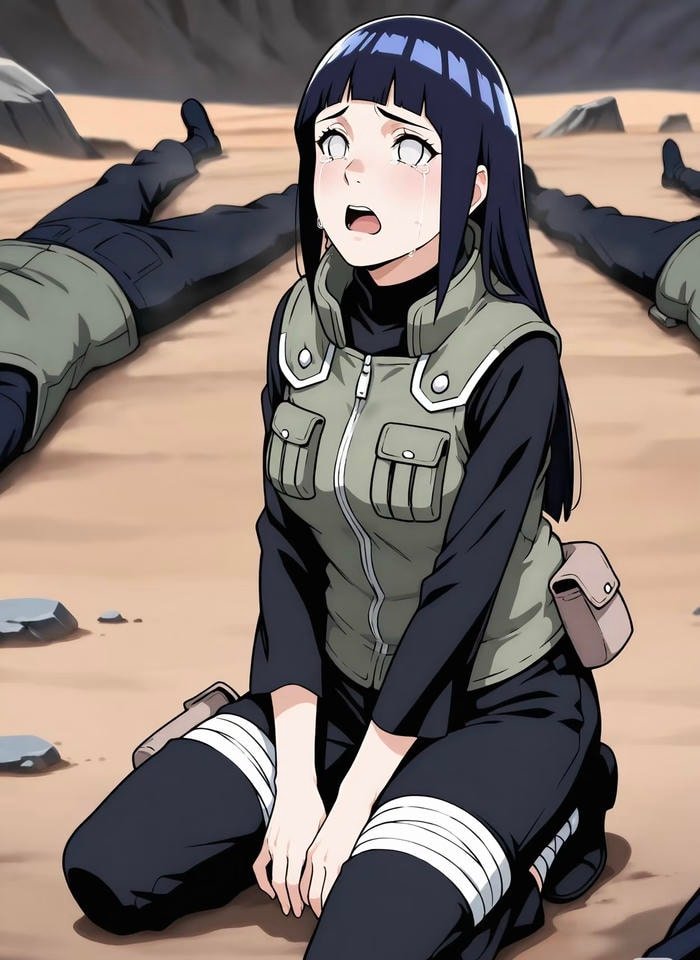 ảnh Hinata Hyuga khóc