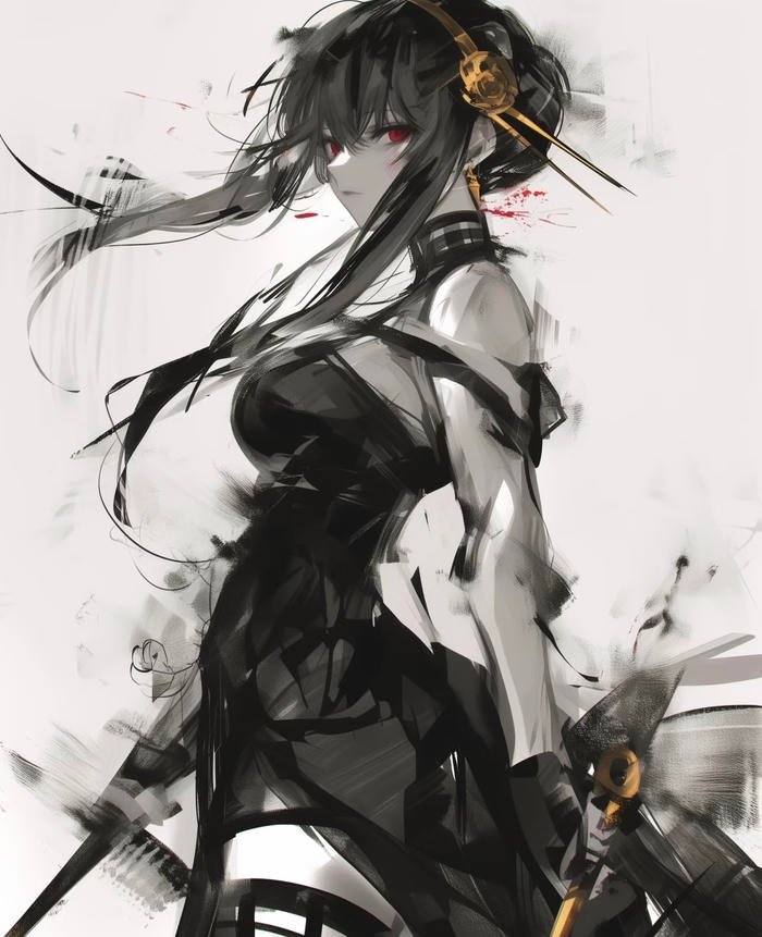 ảnh Yor Forger mang thần thái bí ẩn