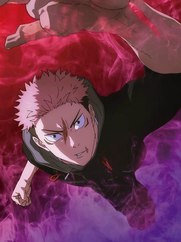 ảnh Yuji Itadori biểu cảm ngầu