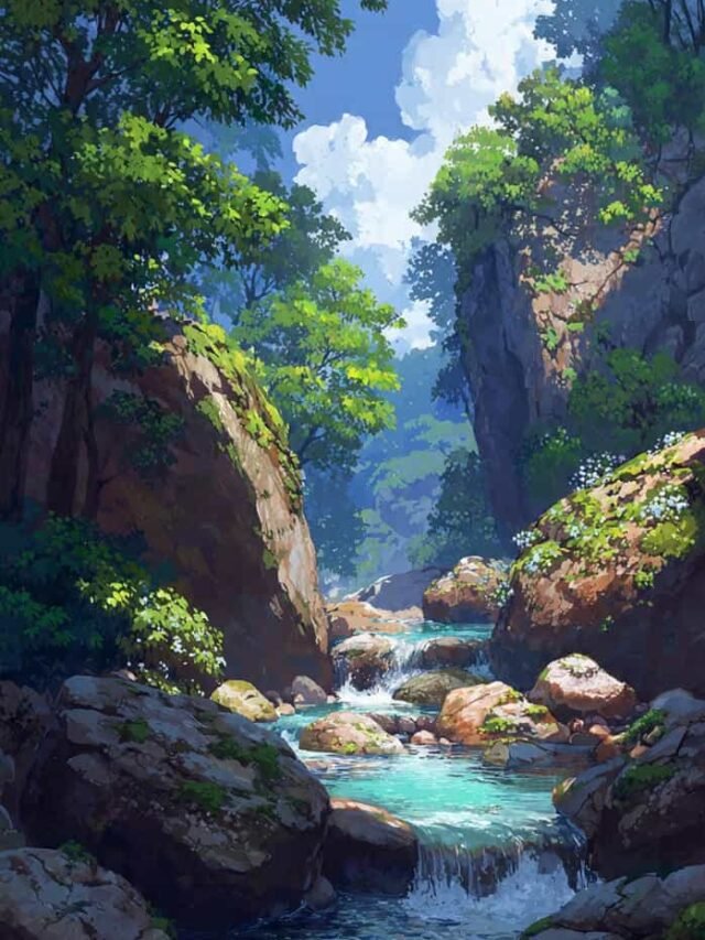 Tải 99+ ảnh thiên nhiên anime 4K cực chill