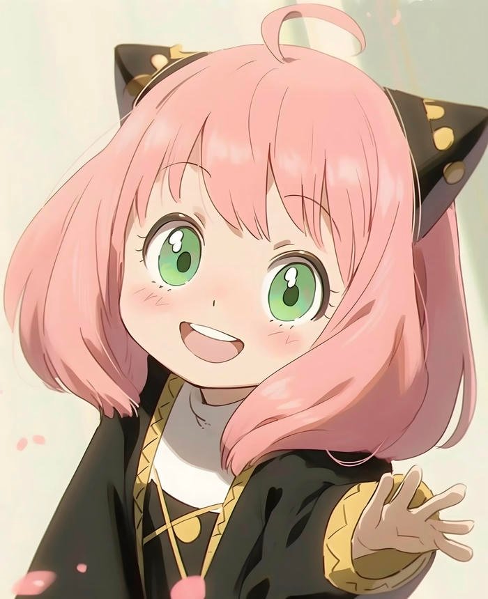 hình Anya Forger cười rạng rỡ