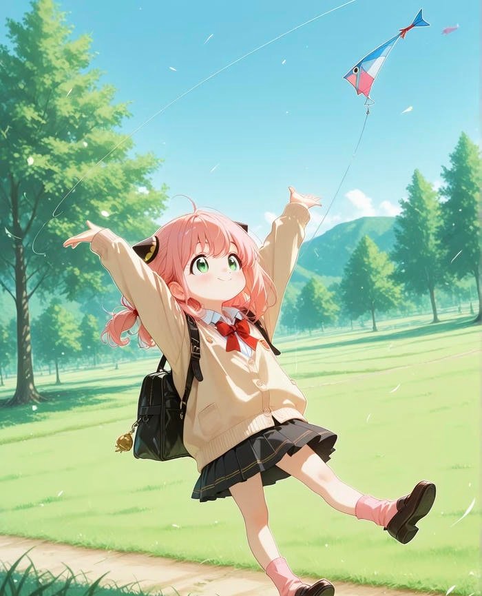 hình Anya Forger tung tăng dễ thương