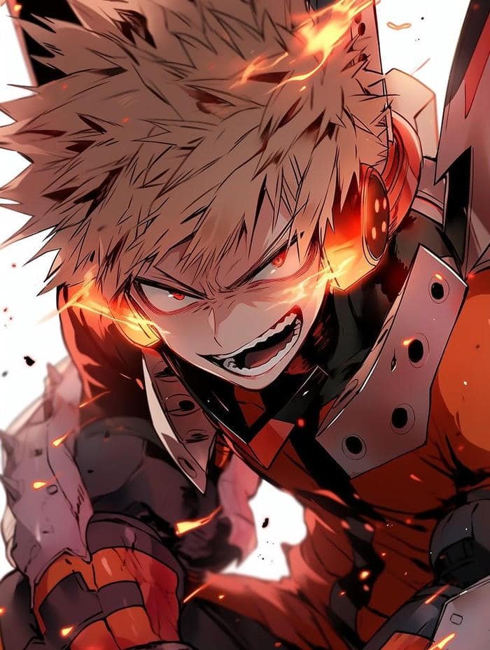 hình Bakugo chủ đạo tông cam