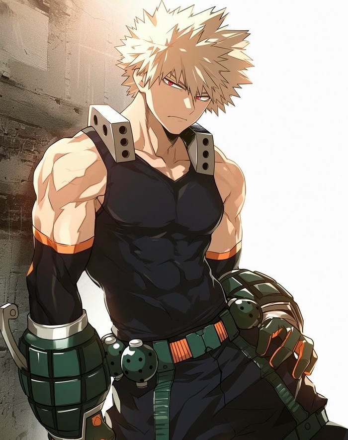 hình Bakugo full body