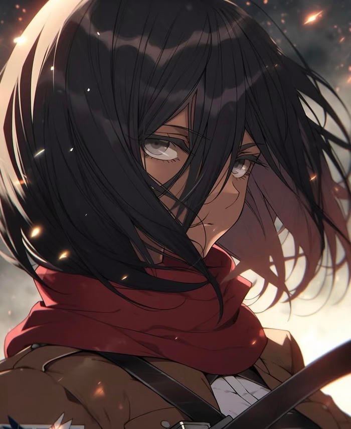 hình Mikasa phiên bản anime