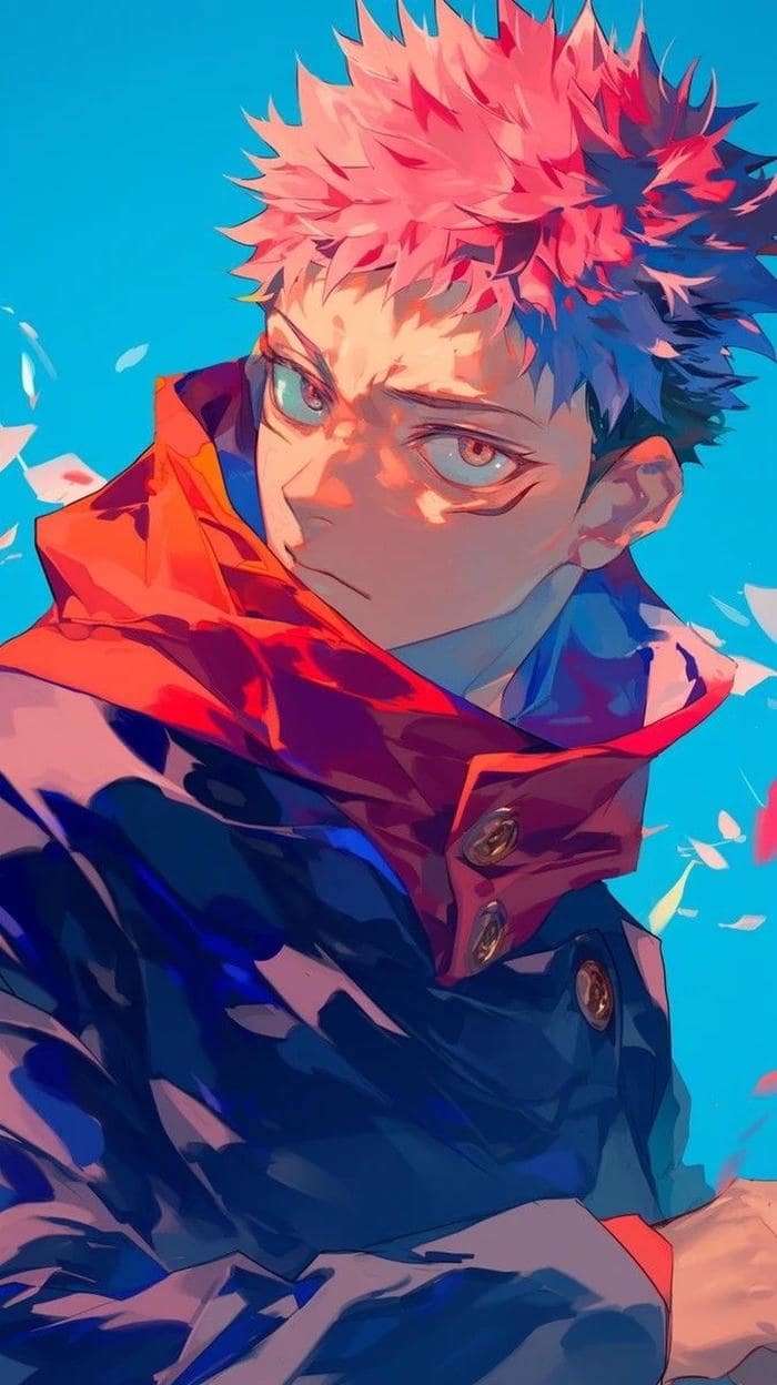 hình Yuji Itadori nét vẽ mềm