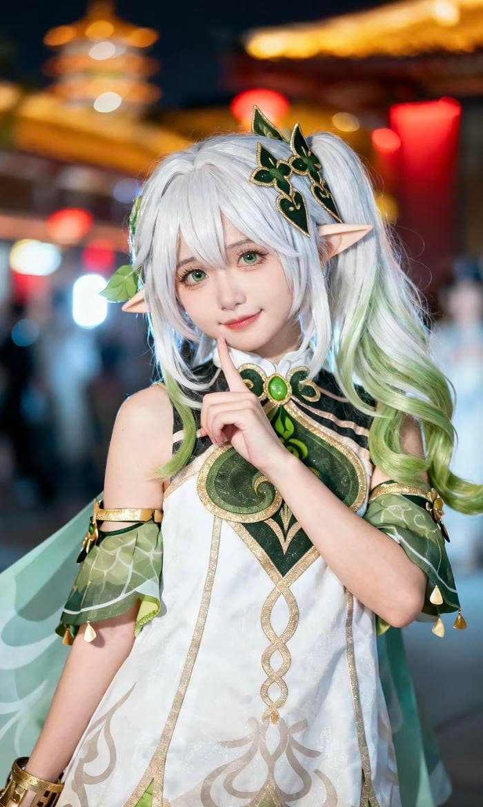 hình cosplay Nahida tạo dáng cực đẹp