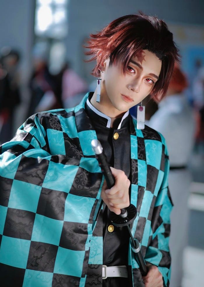 hình cosplay Tanjiro soft aesthetic