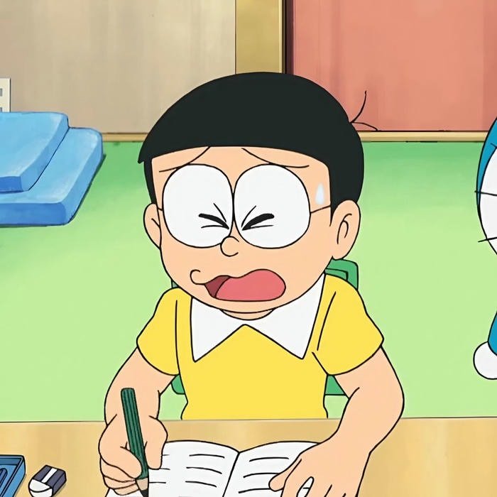 hình nobita mặt nhăn sắc nét