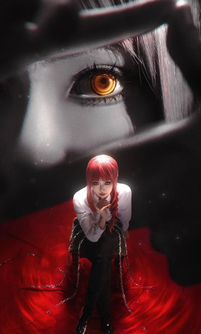 hóa trang Makima cực ngầu