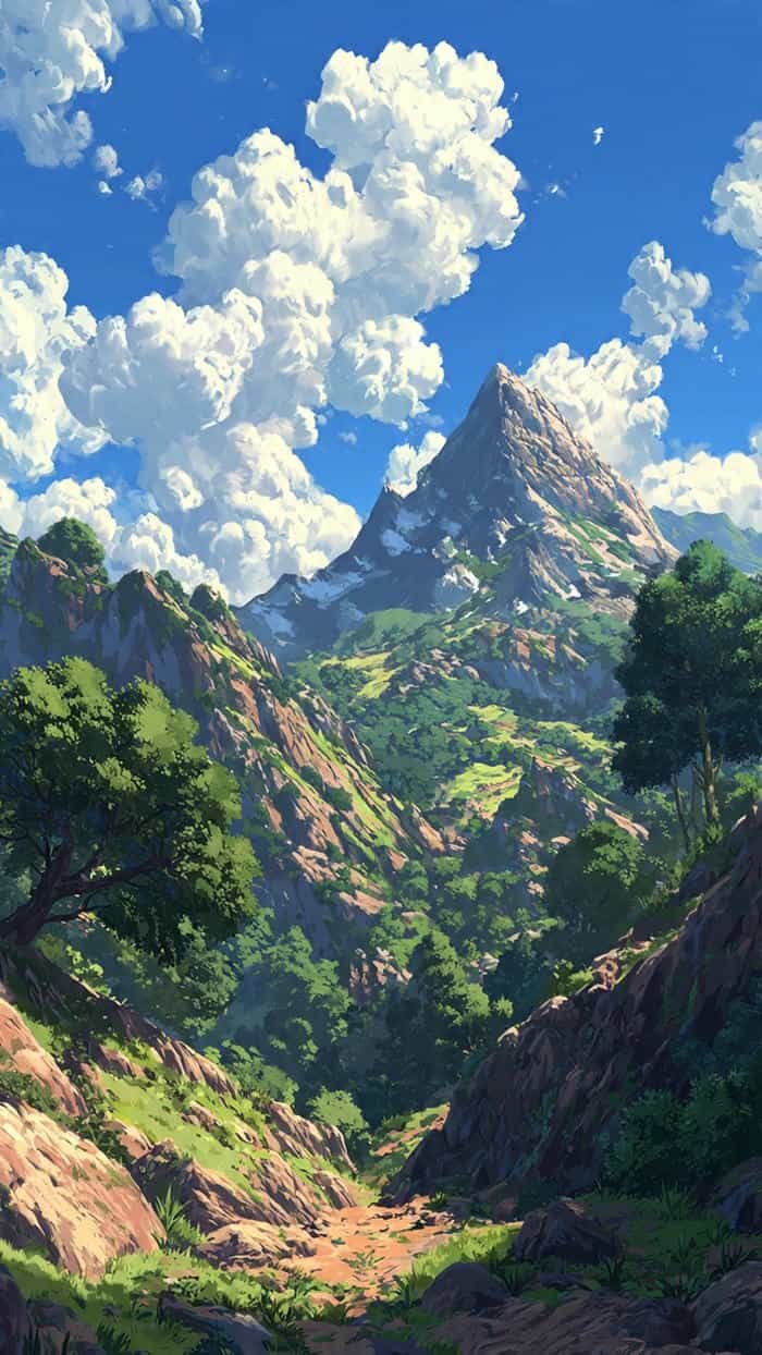 thiên nhiên anime bãi biển