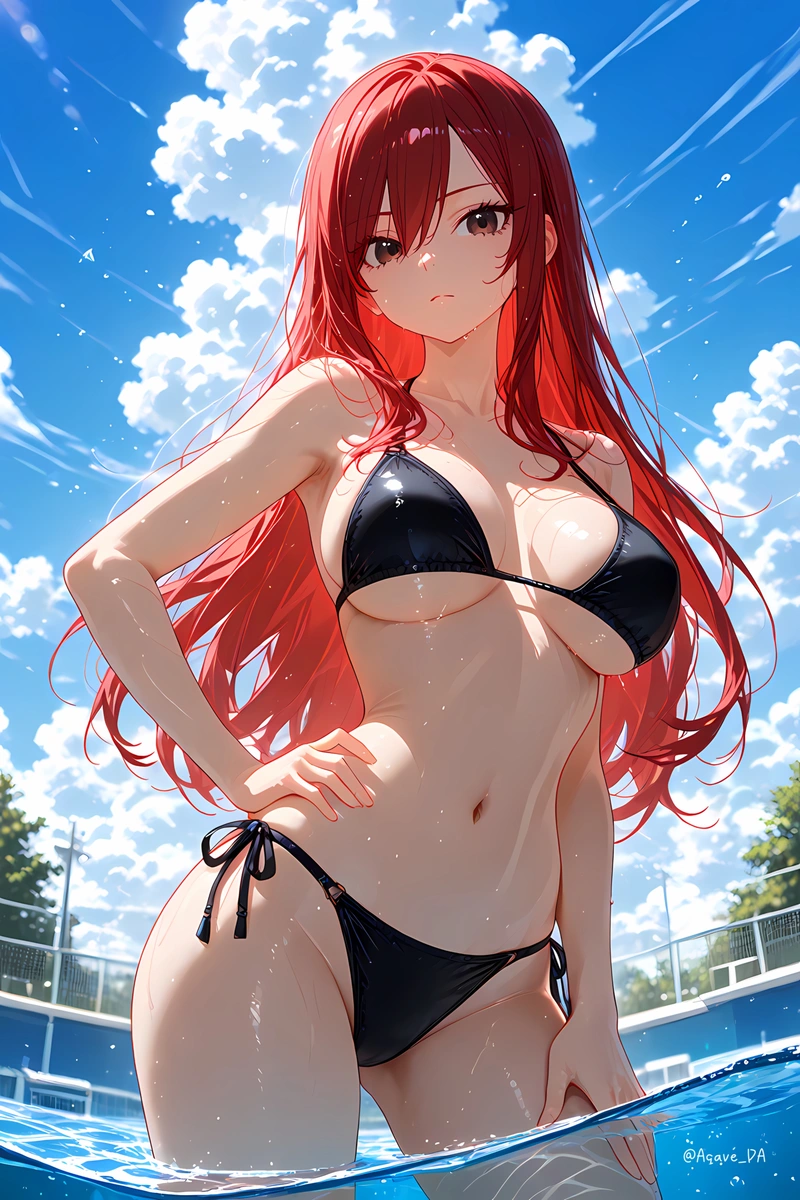 Ảnh Erza Scarlet bikini nhỏ cực sexy