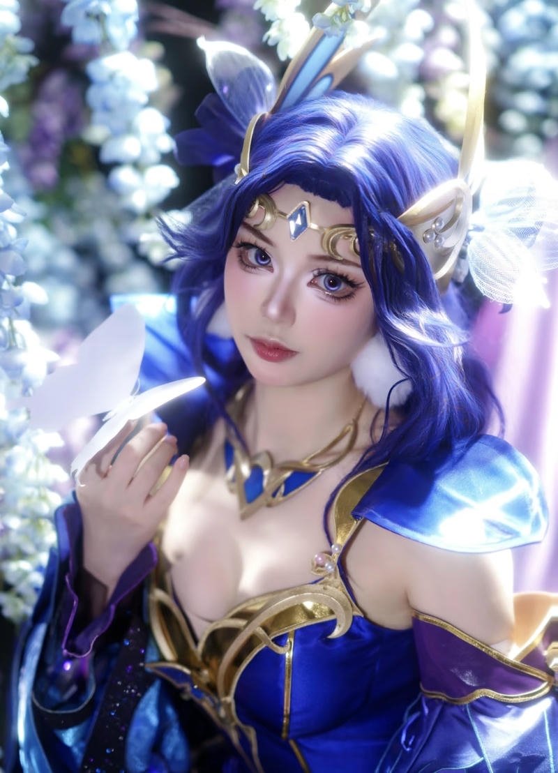 Ảnh cosplay Điêu Thuyền cùng tạo hình cổ trang