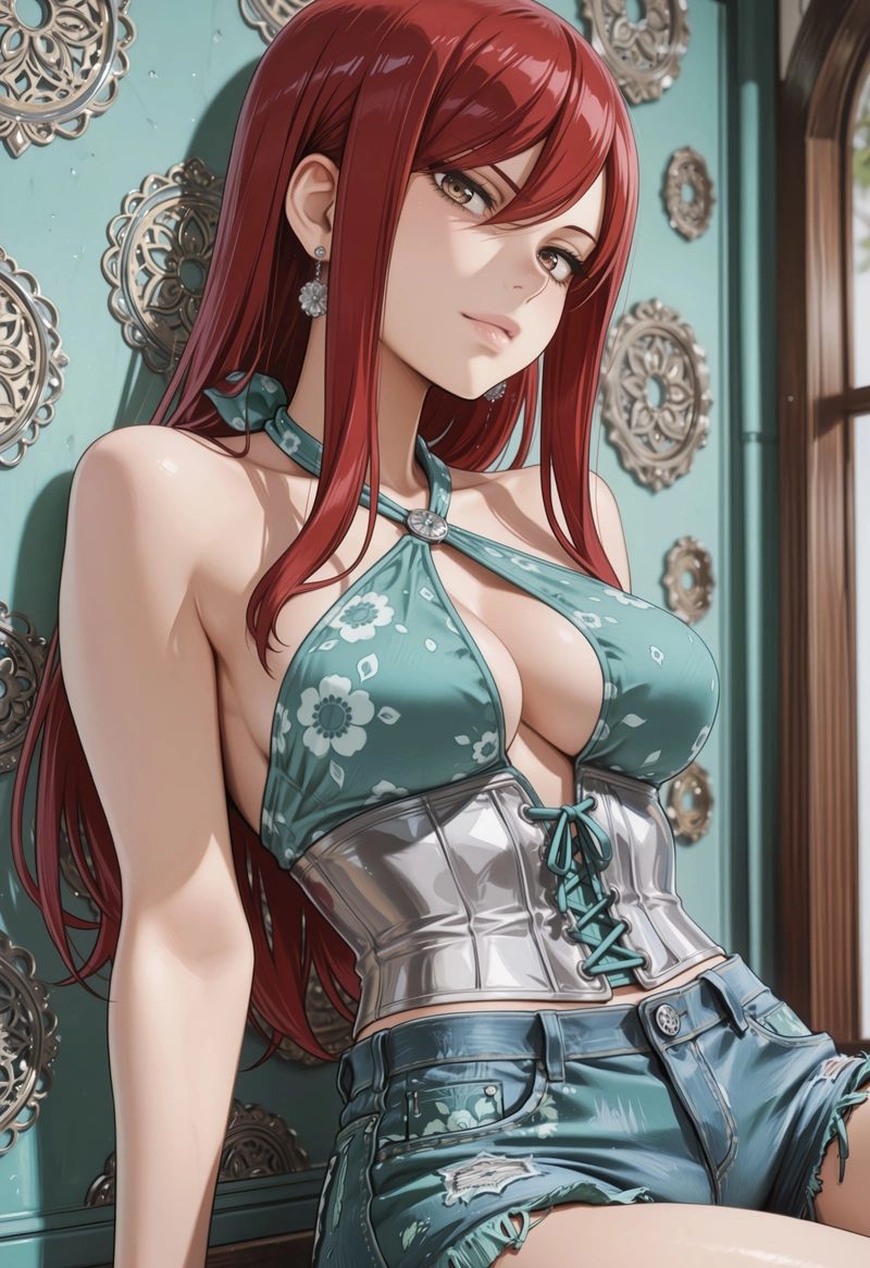 Anime Erza hentai hở hang gợi tình