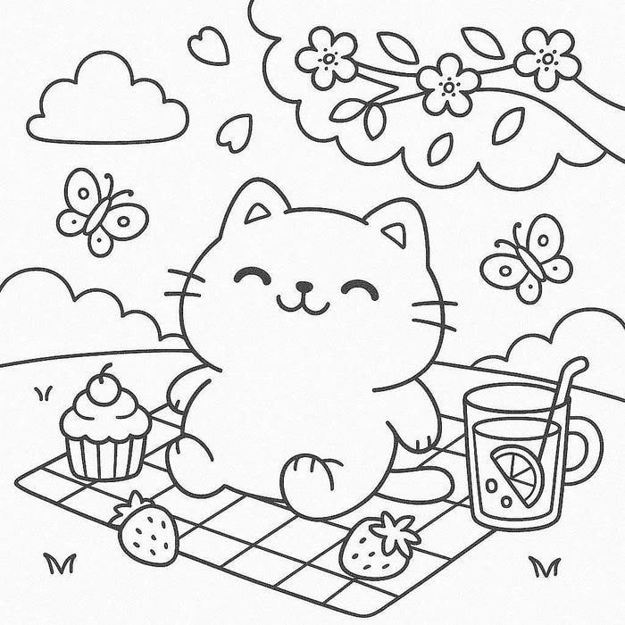 Bức ảnh tranh tô màu con mèo cần nhiều thời gian tập trung