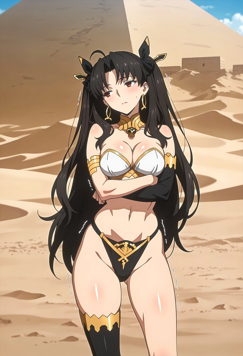 Hentai Ishtar FGO áo mỏng sát da gợi cảm