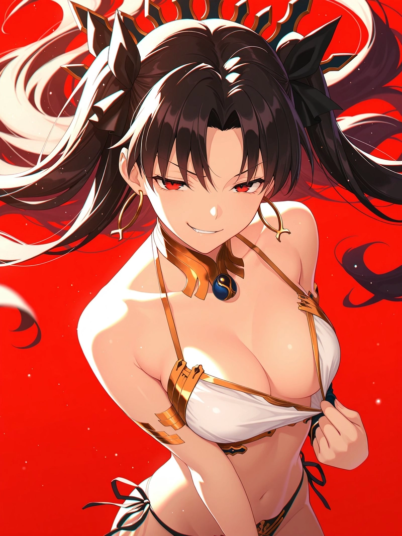 Hình Ishtar FGO hentai đứng khoe vòng một