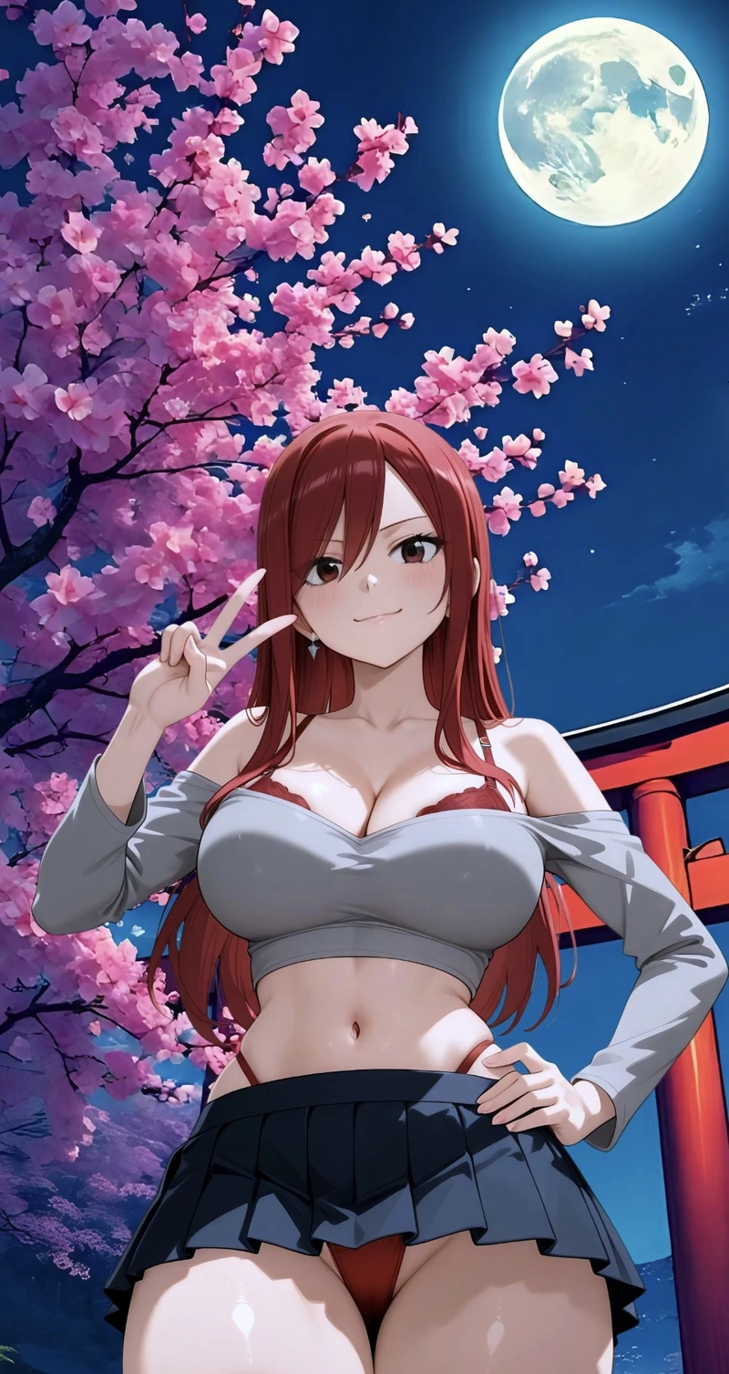 Hình ảnh Erza hentai khoe thân hình nóng bỏng